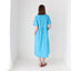 90s Azure Cotton Relaxed Picnic Smock