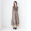 Stunning 70s Trippy Optical Strobe Voluminous Halter Dress