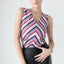 00s Does 70s Chevron V Neck Tank