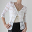 90s Cotton Crochet Button Up Cardi Top