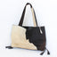 90s Genuine Cow Hide Hand Crafted Large Leather Tote Bag