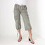 Y2K Khaki Cropped Knee Length Cargo Capri Pants