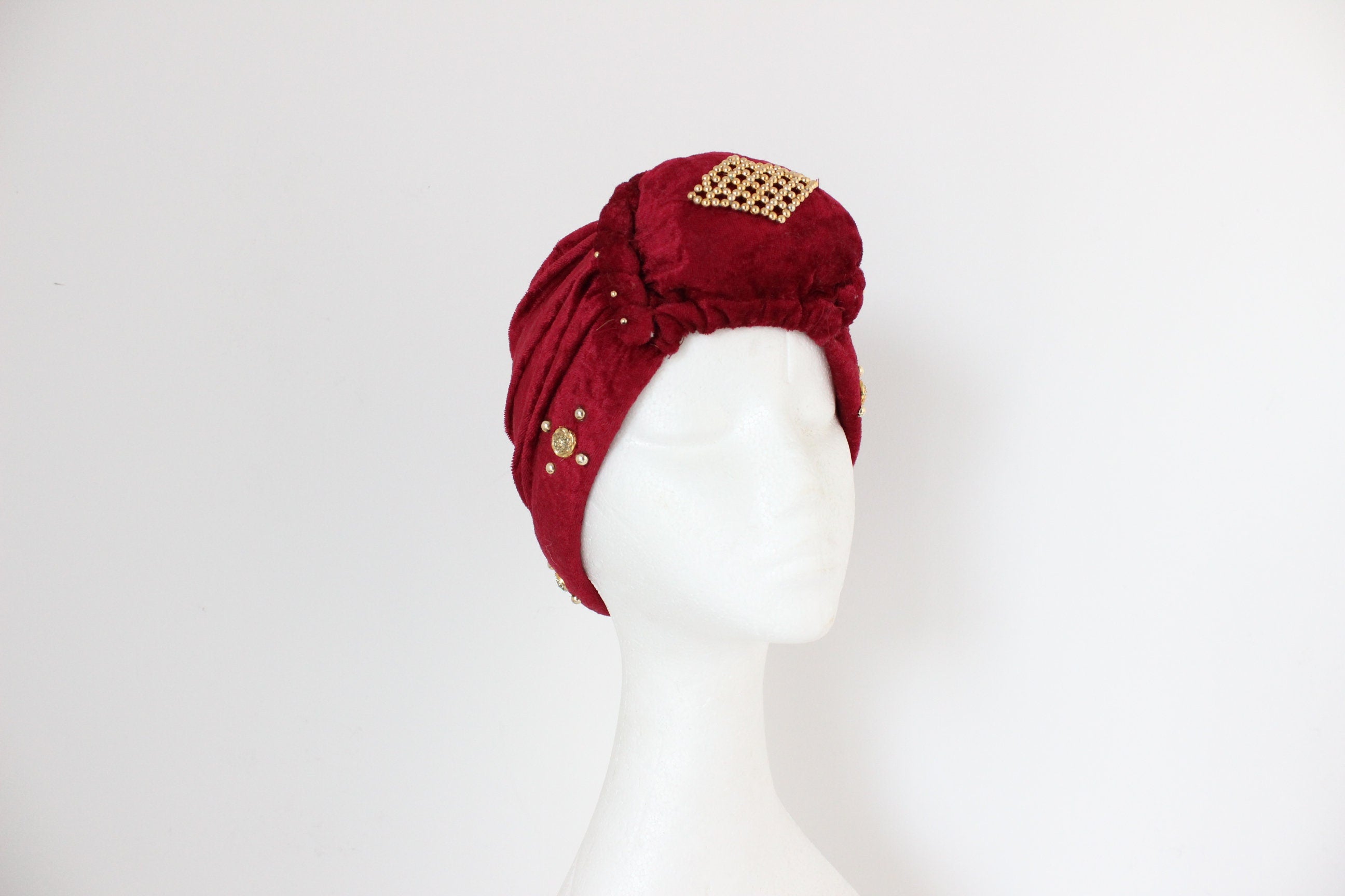 70s Luxe Crushed Velvet Turban