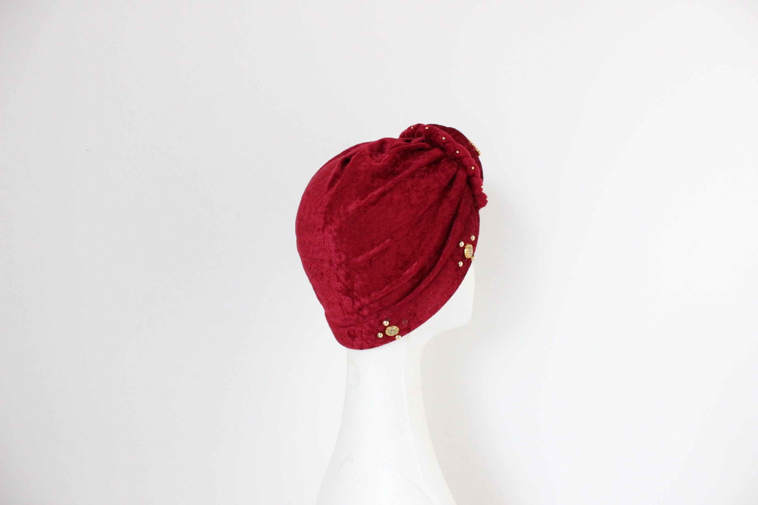 70s Luxe Crushed Velvet Turban