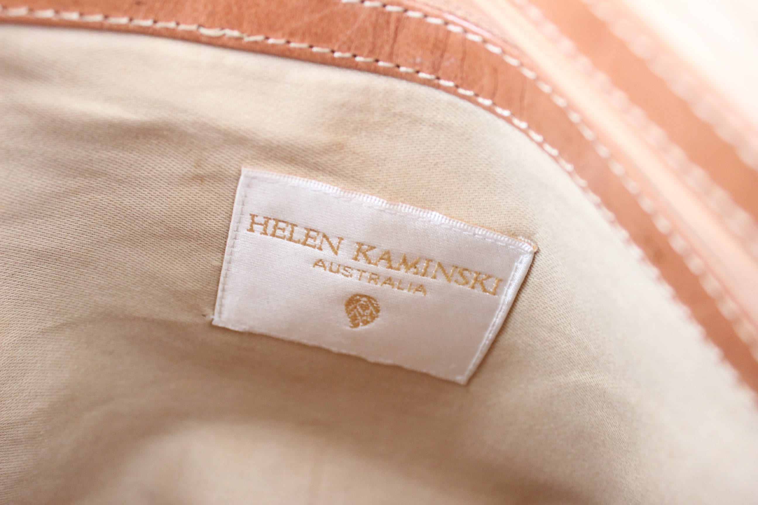 2000s Helen Kaminski Handcrafted Woven Leather Bag