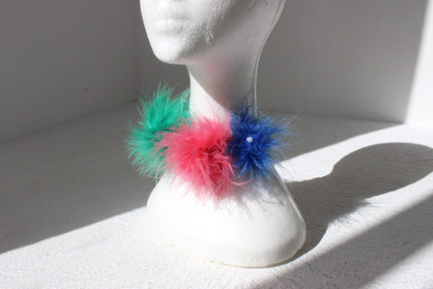 Weird & Wonderful Fluffy Marabou Feather Accessory [Choker, Necklace or Belt]