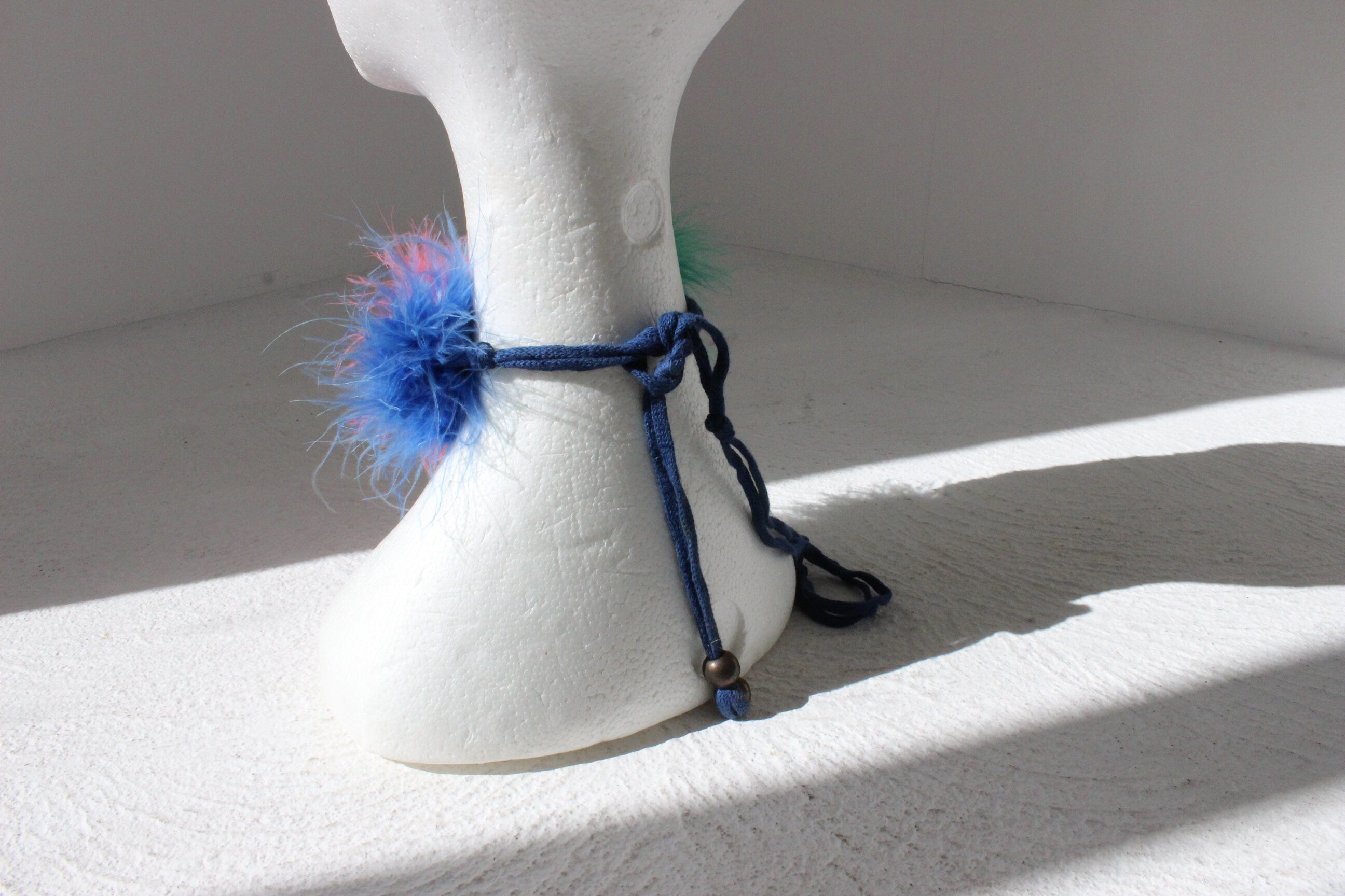 Weird & Wonderful Fluffy Marabou Feather Accessory [Choker, Necklace or Belt]