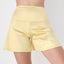 80s Gold High Waist Flared Leg Nylon Lycra Party Shorts