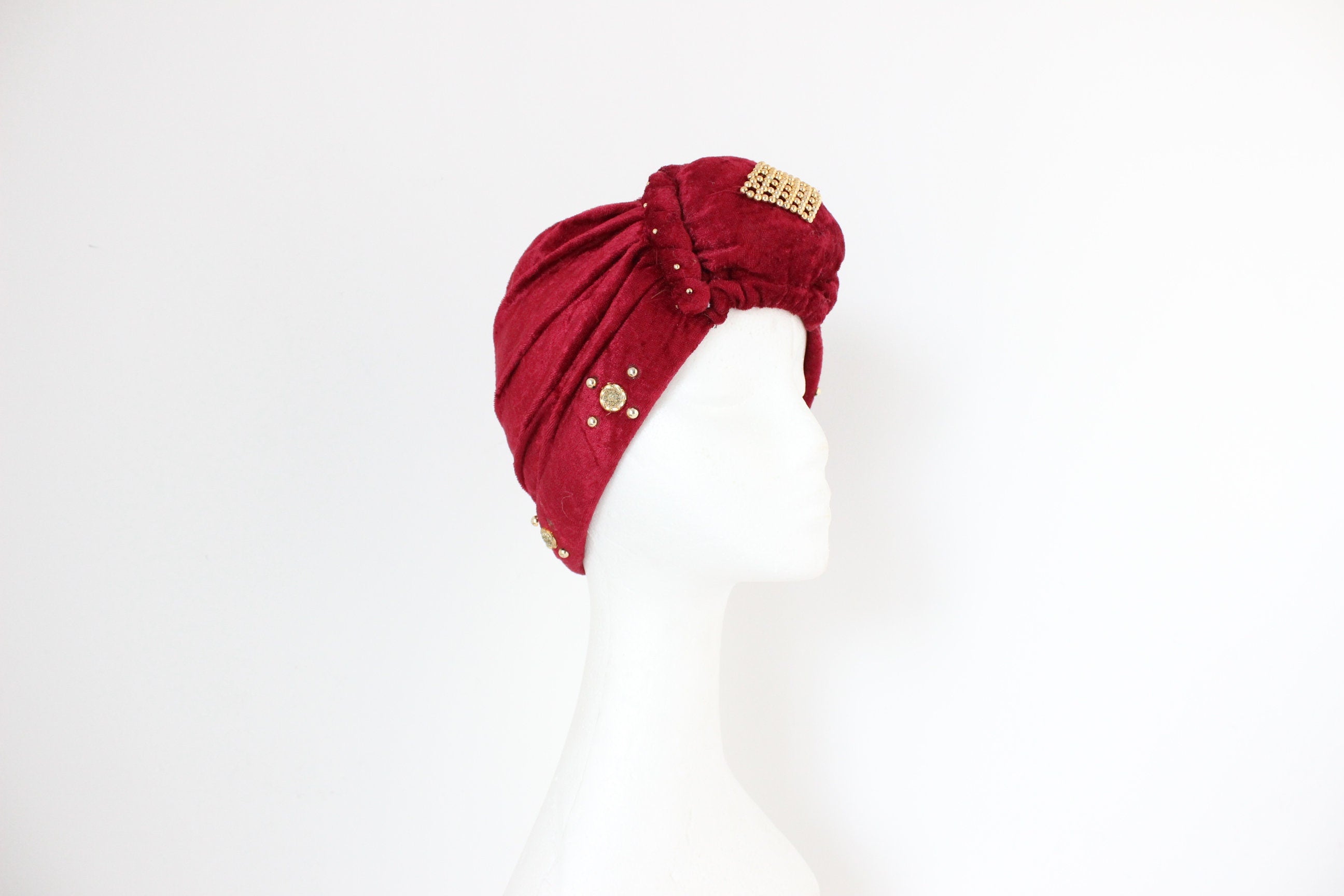 70s Luxe Crushed Velvet Turban