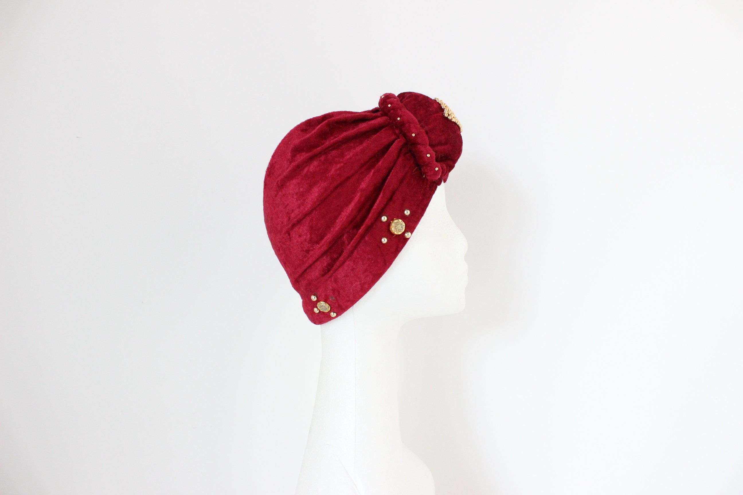 70s Luxe Crushed Velvet Turban