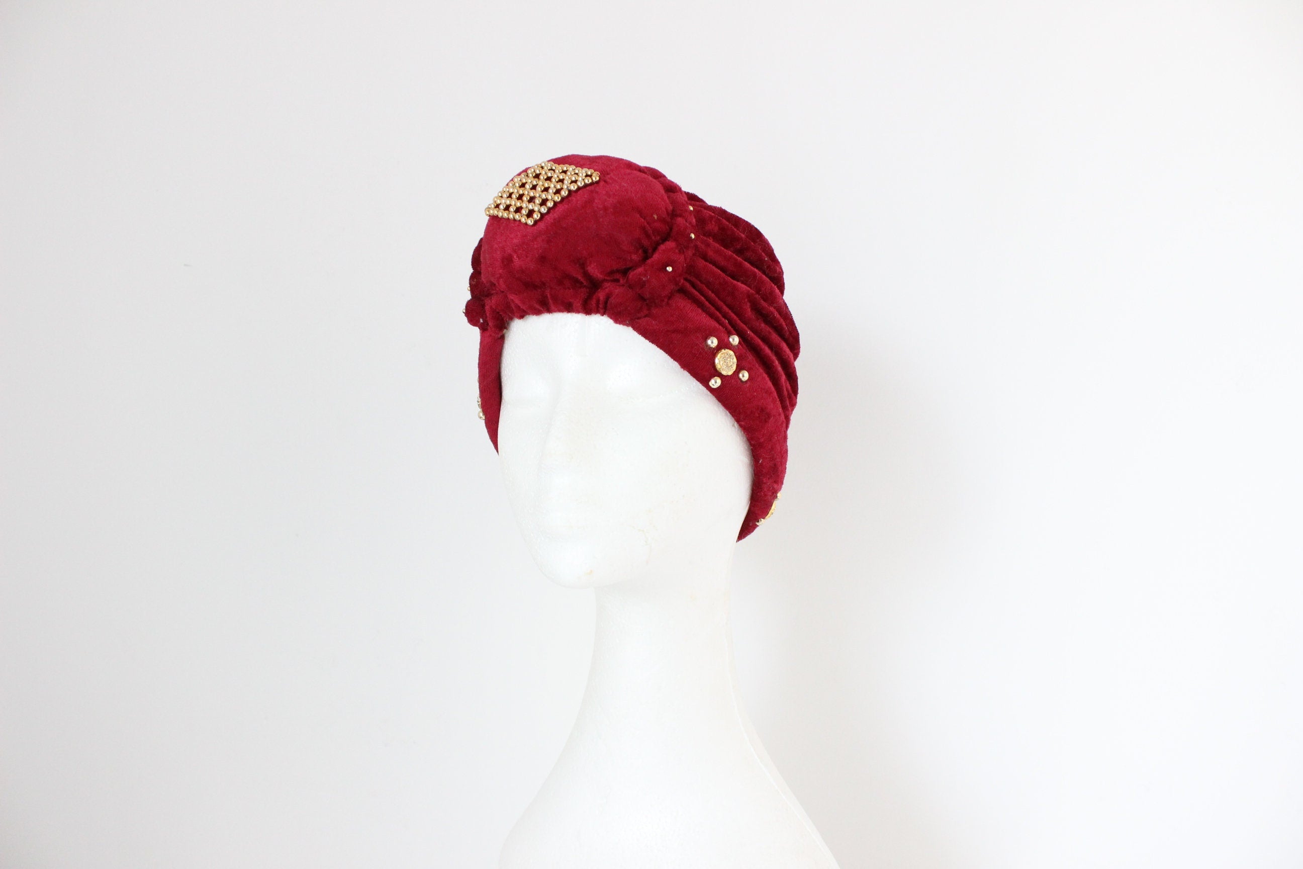 70s Luxe Crushed Velvet Turban