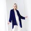 Luxury 90s PURE SILK VELVET Cobalt Kimono Robe Jacket