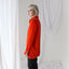 90s Acid Orange PURE SILK VELVET Shirt