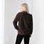 90s Pure Silk Chocolate Relaxed Button Up Blouse