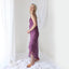 Y2K PURE SILK Holographic Shimmer Ruffle Dress