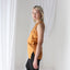 90s Pure Silk Sleeveless Tank Top in Marigold