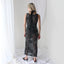 90s Enchanted Forest PURE SILK VELVET Floral Burnout Bias Cut Gown