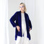 Luxury 90s PURE SILK VELVET Cobalt Kimono Robe Jacket