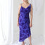 Y2K PURE SILK Asymmetric Velvet Burnout Galliano/Dior Vibe Dress