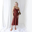 90s Pure Silk Bias Cut Slip Dress in Mocha