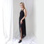 90s Luxury Double Layer Silk Staple Sleeveless Dress
