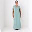 90s CALVIN KLEIN Mint Green Silk Minimal Gown