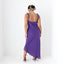 Sultry Y2K PURE SILK Plunge Ruffle Neck Bias Cut Dress