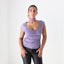 Y2K Lilac Stretch Fitted Tee Top