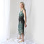 Y2K Italian Vintage Silk Evil Fairy Textured 3D Mesh & Crystal Dress