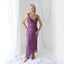 Y2K PURE SILK Holographic Shimmer Ruffle Dress
