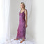 Y2K PURE SILK Holographic Shimmer Ruffle Dress