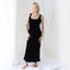 90s PURE SILK VELVET Deep Purple Scoop Neck Party Gown