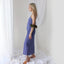 90s Pure Silk Bias Cut Slip Dress in Lilac