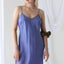 90s Pure Silk Bias Cut Slip Dress in Lilac