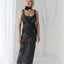 90s Enchanted Forest PURE SILK VELVET Floral Burnout Bias Cut Gown