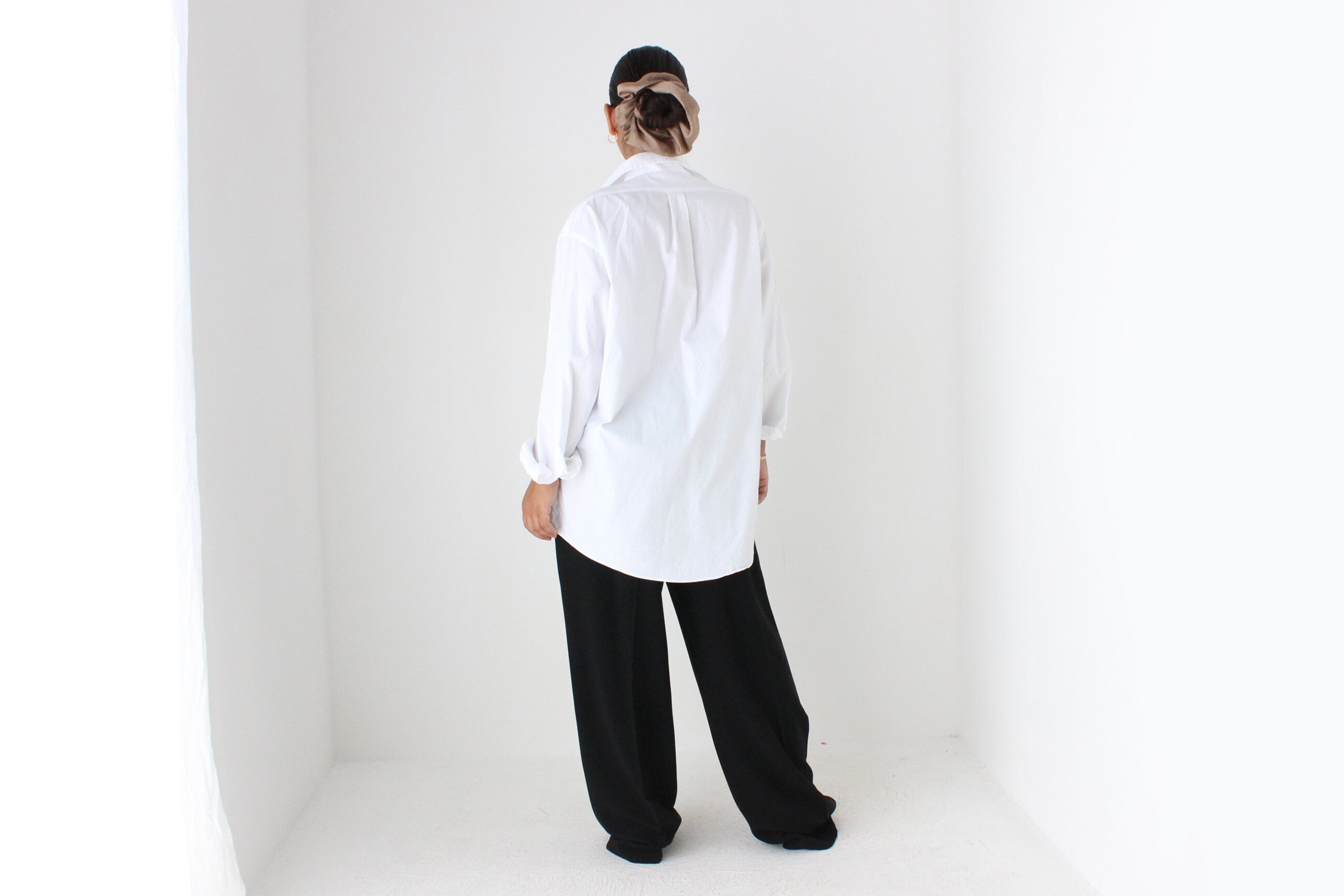 90s Pure Supima Cotton Crisp White Button Up