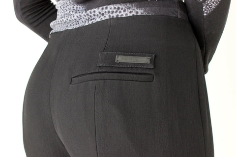 2000s PRADA Vintage Perfect Black Minimal Trousers