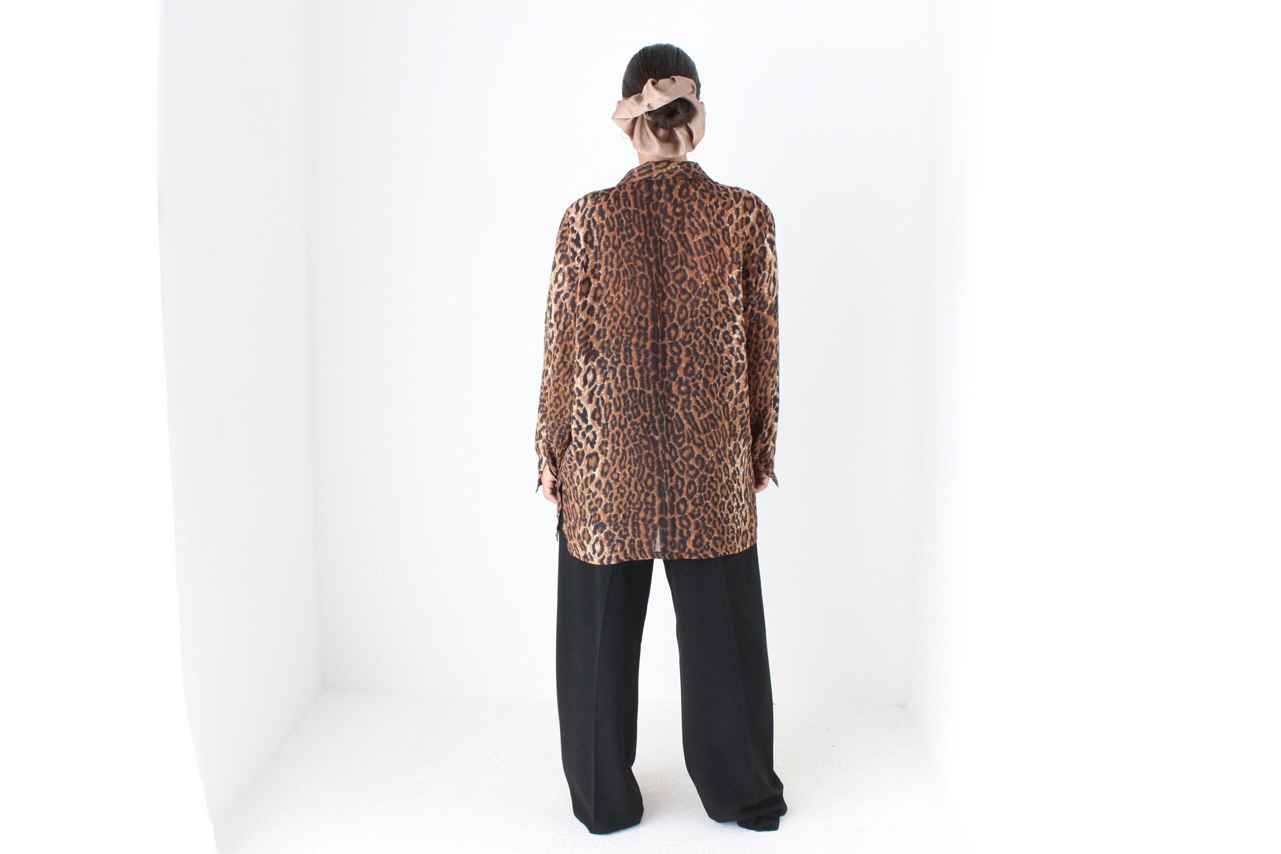 80s Classic Leopard Print Shirt