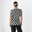 90s Gianfranco Ferre Italian Made Modernist Bold Striped Knit Top