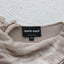 Y2K Giorgio Armani Neutral & Gold Metallic Sculptural Knit Dress