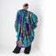 80s Historic Australian Designer Maximalist Rainbow Patchwork Batwing Kimono Jacket