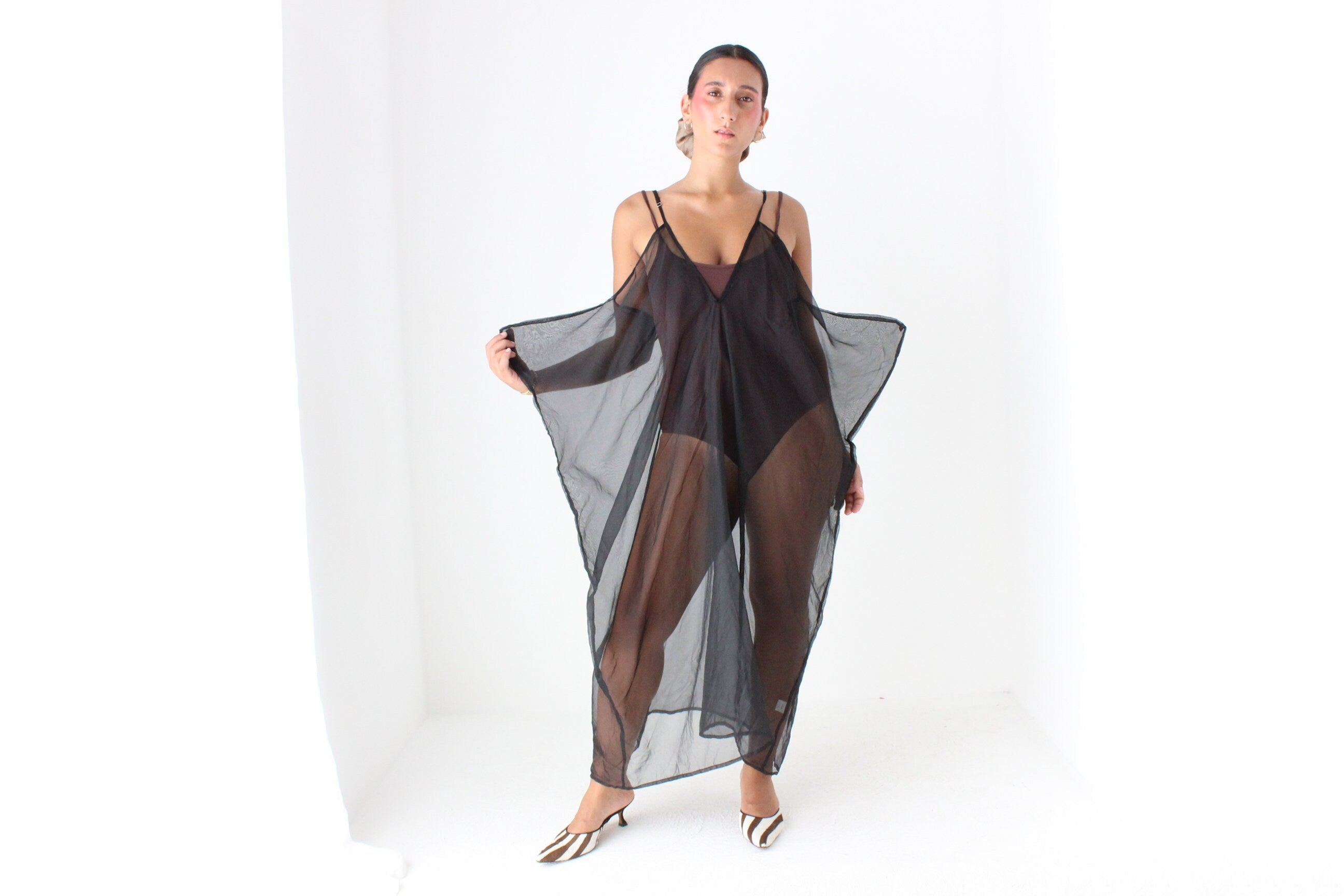 2000s Sculptural Origami SILK ORGANZA Dress by Gisela Ramirez