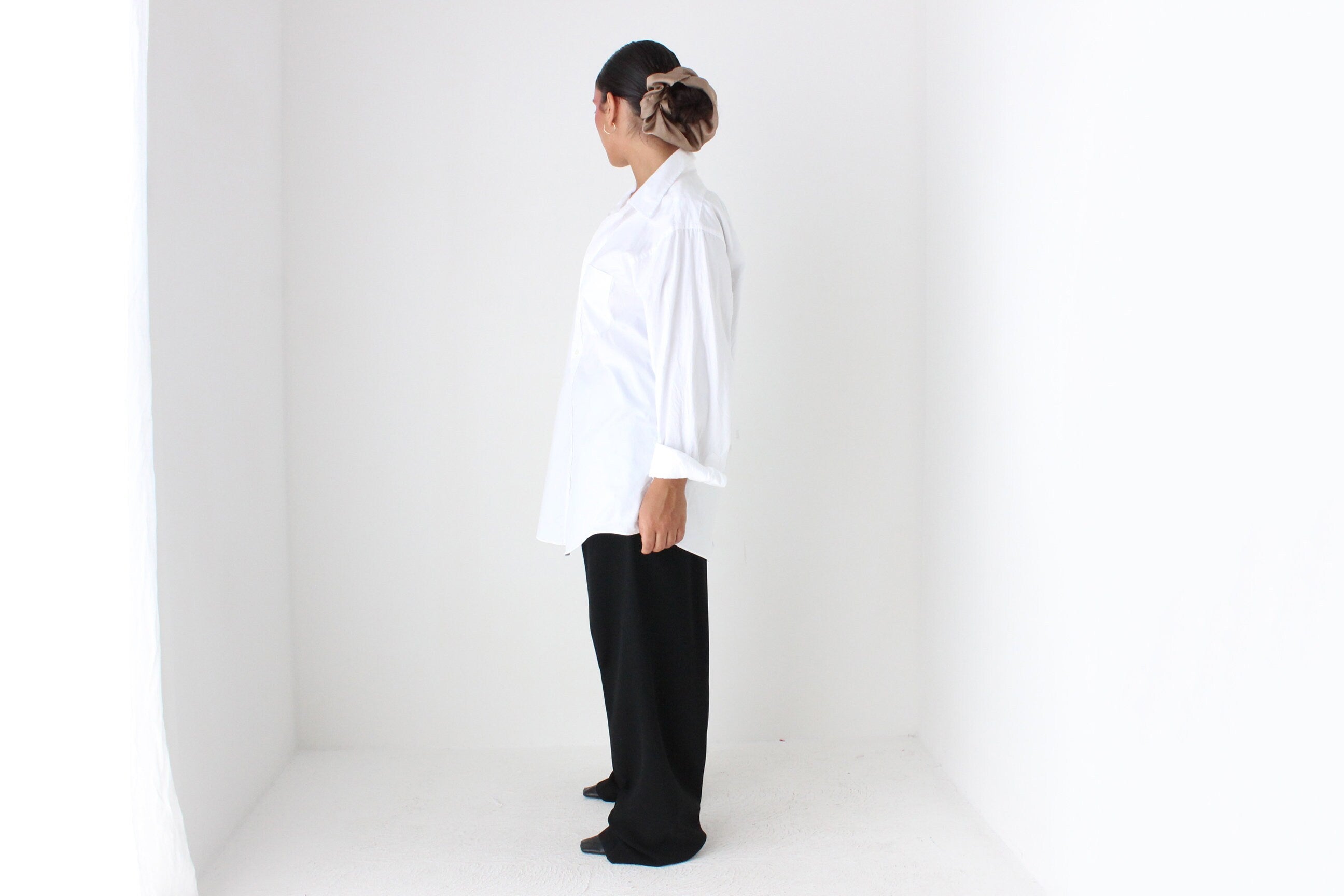 90s Pure Supima Cotton Crisp White Button Up