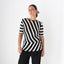 90s Gianfranco Ferre Italian Made Modernist Bold Striped Knit Top