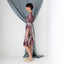 MADE IN ITALY 2000s Patchwork Print Bias Cut Satin Dress