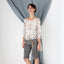 MADE IN ITALY 90s Floral Mesh Top