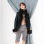 MADE IN ITALY 2000s Vintage Sheepskin Leather / Shearling / Mongolian Lambswool Collar Jacket