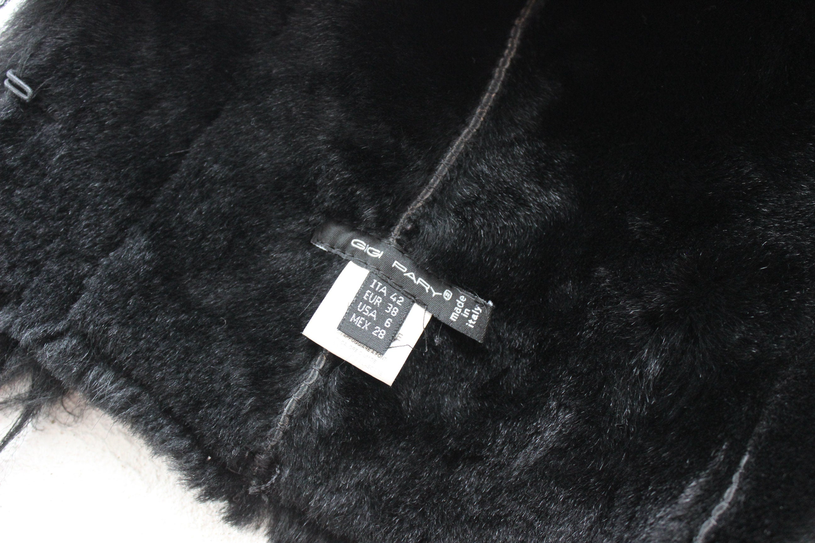 MADE IN ITALY 2000s Vintage Shearling & Mongolian Lambswool Coat