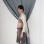 MADE IN ITALY 2000s Golden Stretch Bolero / Sleeve Shrug
