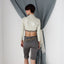 MADE IN ITALY 2000s Golden Stretch Bolero / Sleeve Shrug